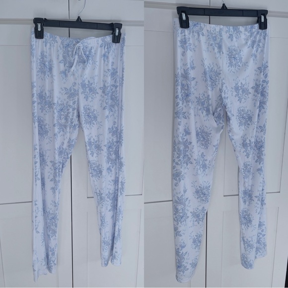 French Floral Print Low Rise Super Soft Lounge Pants - Picture 2 of 3